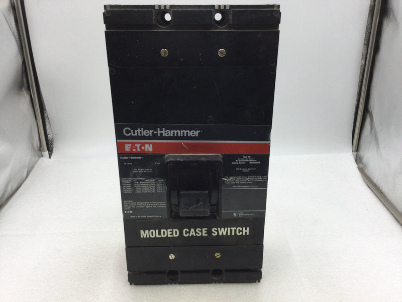 Eaton/Cutler Hammer MN360800A 800 Amp 3 Pole 600VAC Molded Case Switch Circuit Breaker