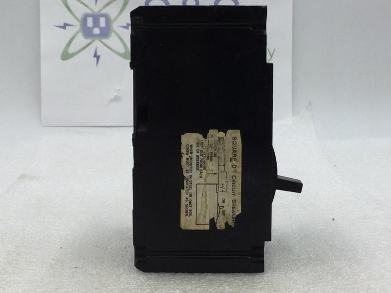 Square D FAL34020 20 Amp 3 Pole 480V Circuit Breaker - Black Face