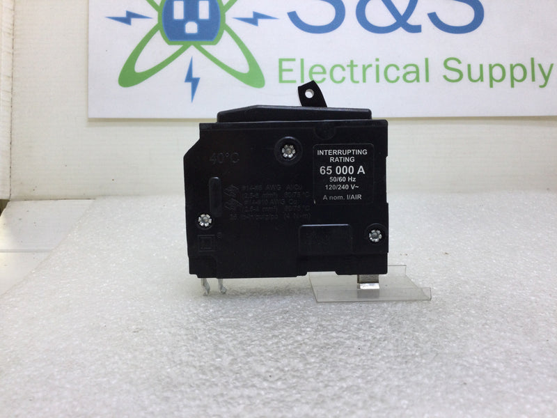 Square D QH120 Single Pole 20A 65kA 120/240VAC Type QH Circuit Breaker