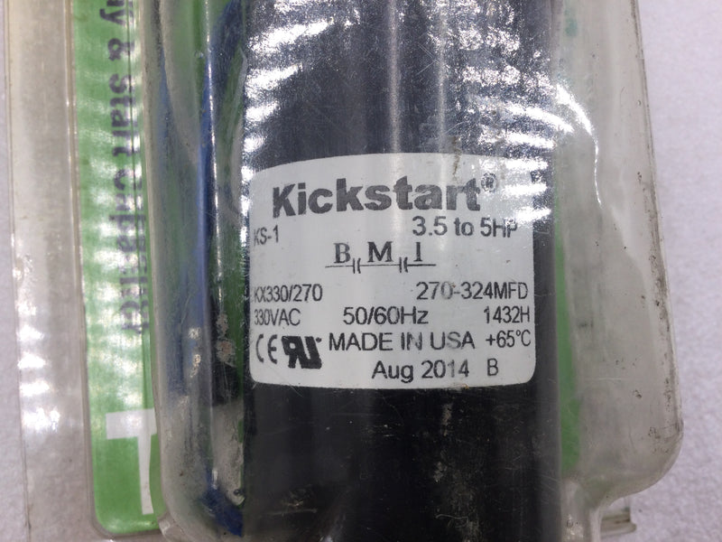 Kickstart TP-KS1 3.5/5 Ton Torque 330VAC 270/324MFD 2 Wire Hard Start Device