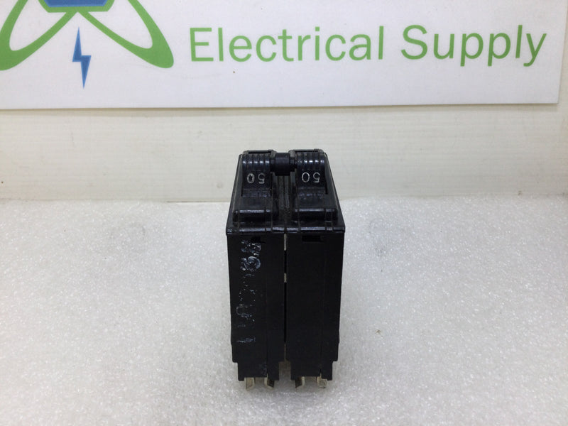 Square D QO250 2 Pole 50A 120/240VAC Type QO Circuit Breaker - Old Style