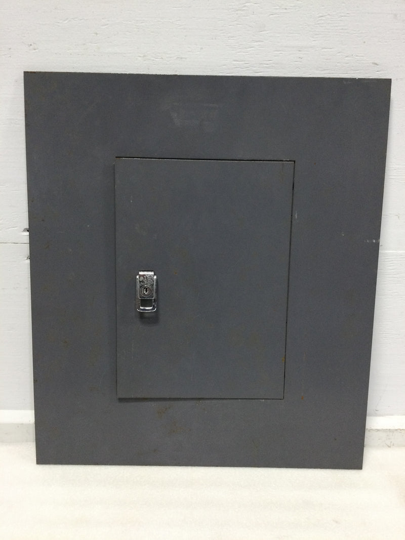 Square D Electrical Cabinet Front NQOB/QOB Issue F-972 with Yale Lock L116020 23 1/8" x 20 1/8"