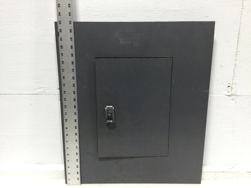 Square D Electrical Cabinet Front NQOB/QOB Issue F-972 with Yale Lock L116020 23 1/8" x 20 1/8"