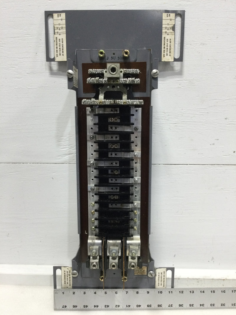 Square D NQOB 100 amp 30 space panelboard guts with adjustable Box size plates