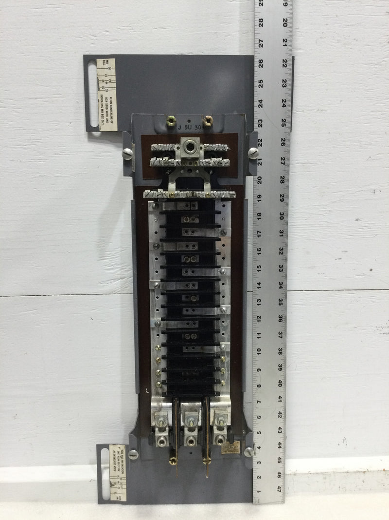 Square D NQOB 100 amp 30 space panelboard guts with adjustable Box size plates