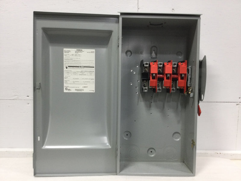 Siemens GNF324R Nema 3R Outdoor Non-Fused Safety Switch 200 Amp 3 Phase 240 VAC 60 HP Max