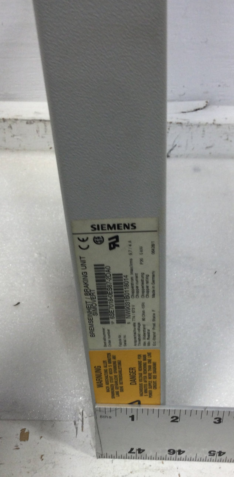 Siemens 6SE7018-0ES87-2DA0 Bremseinheit Braking Unit Simovert