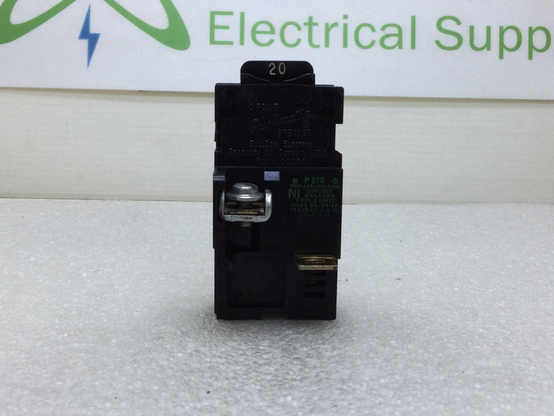 ITE Pushmatic/Bulldog P120 20 Amp 1 Pole 120/240V Circuit Breaker