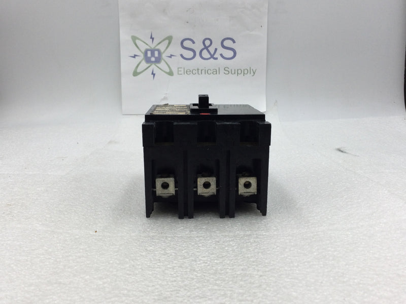 Eaton Cutler Hammer FC3015 15 Amp 3 Pole 600Vac Circuit Breaker