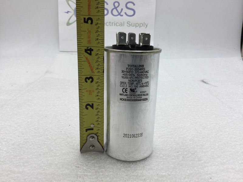 Totaline P291-3054RS 30.0+5.0MFD +/-5% 370/440VAC 50/60Hz 70c/-40c Round Capacitor