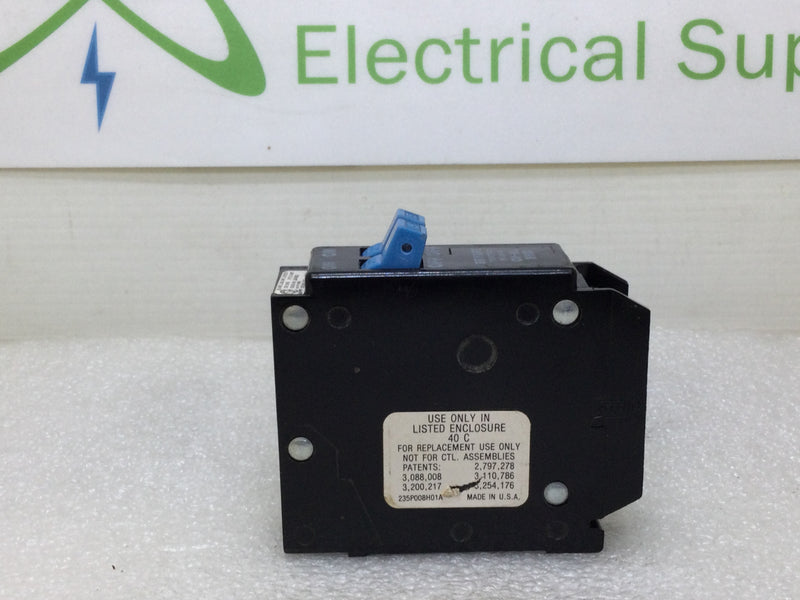 Bryant BR1515 Single Pole 15A Tandem 15A-15A Circuit Breaker Type BRD BR 15-15