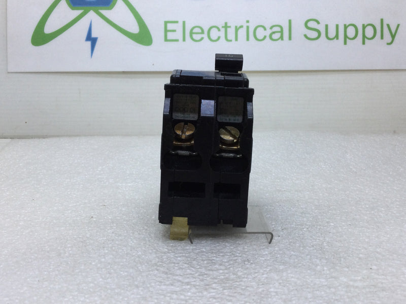 Square D QO215 15 Amp 2 Pole 120/240v Circuit Breaker - Black Face