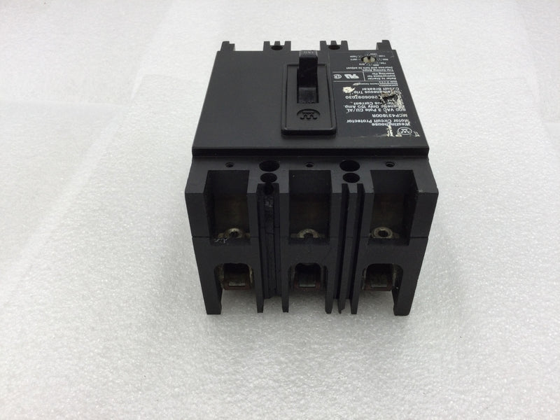 Westinghouse MCP431800R 150 Amp 3 Pole 600v Main Circuit Breaker