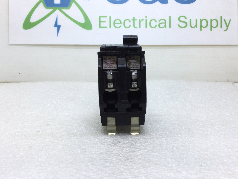 Square D QOB240 40 Amp 2 Pole 120/240v Bolt-On Circuit Breaker - Black Face