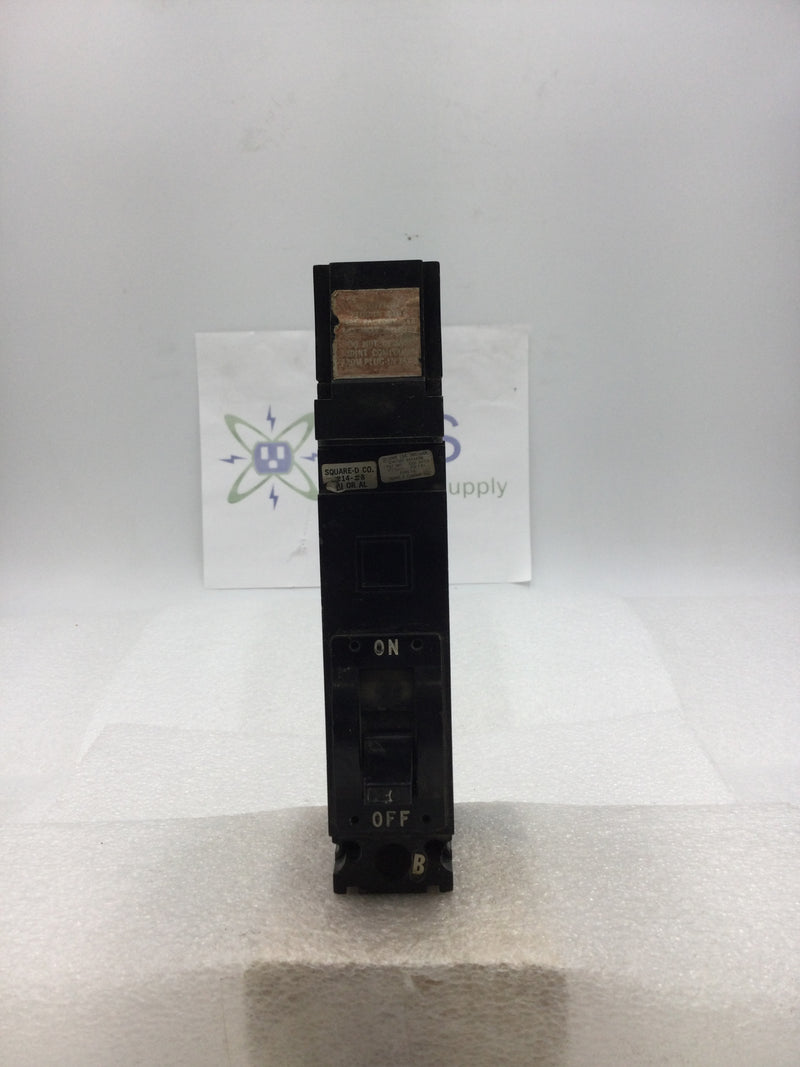 Square D FA16020B Type FA Single Pole 277 VAC 20 Amp I-Line Circuit Breaker