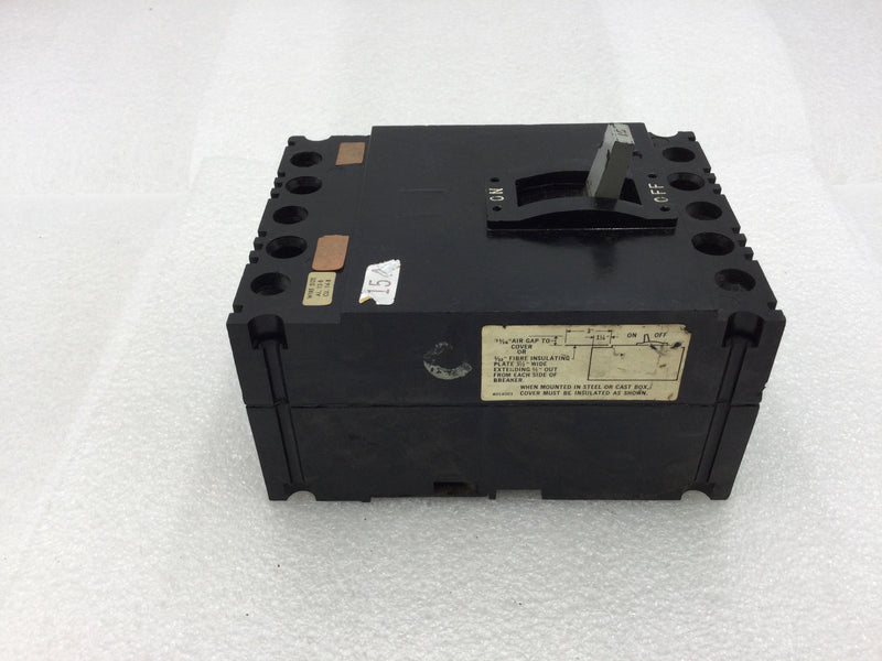 Square D FHL26015 15 Amp 2 Pole Main Circuit Breaker