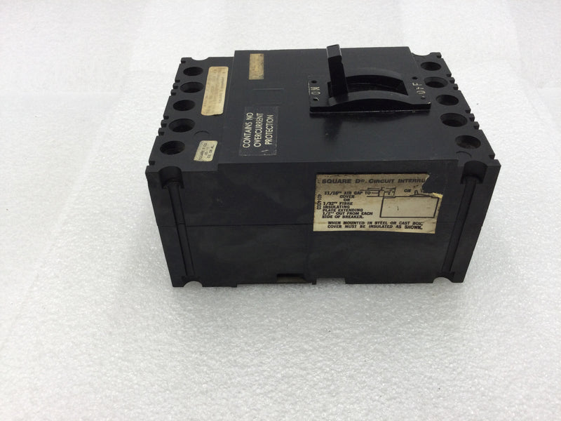 Square D FAL34000 100 Amp 3 Pole Circuit Breaker