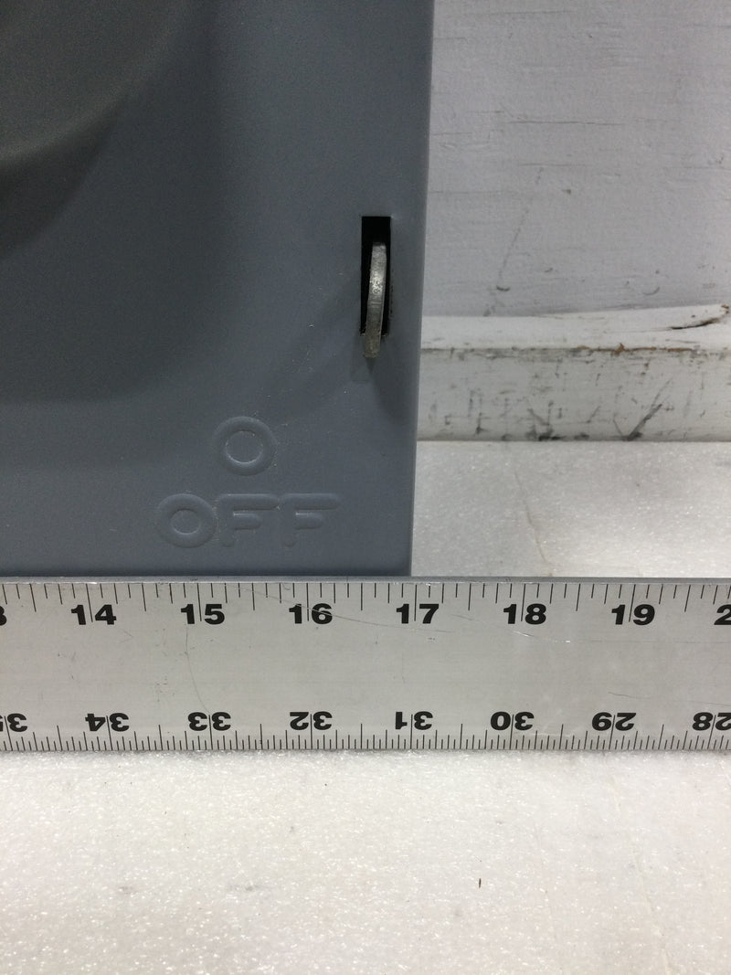 Square D H324NRB Safety switch, heavy duty, fusible, 200A, 4 wire, 3 pole, 1 neutral, 60hp, 240VAC/250VDC, 3R, bolt on hub provision