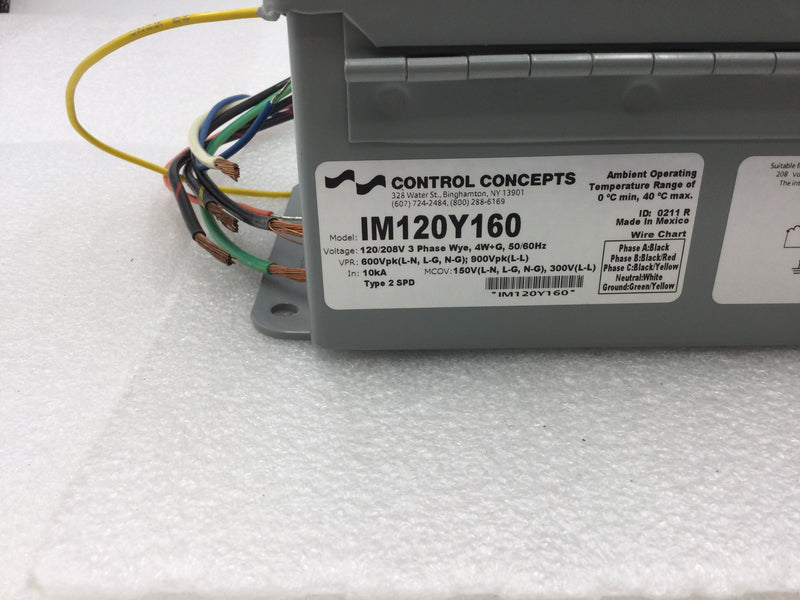 Emerson IM120Y160 120/208v 3 Phase 50/60Hz PowerSure Surge Protector