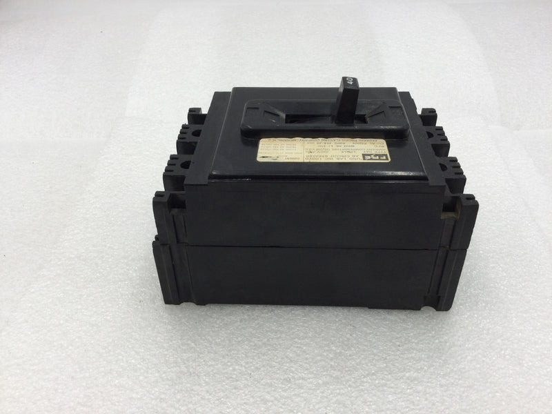 FPE Federal Pacific NEF431040 40 am 3 pole Main Circuit Breaker