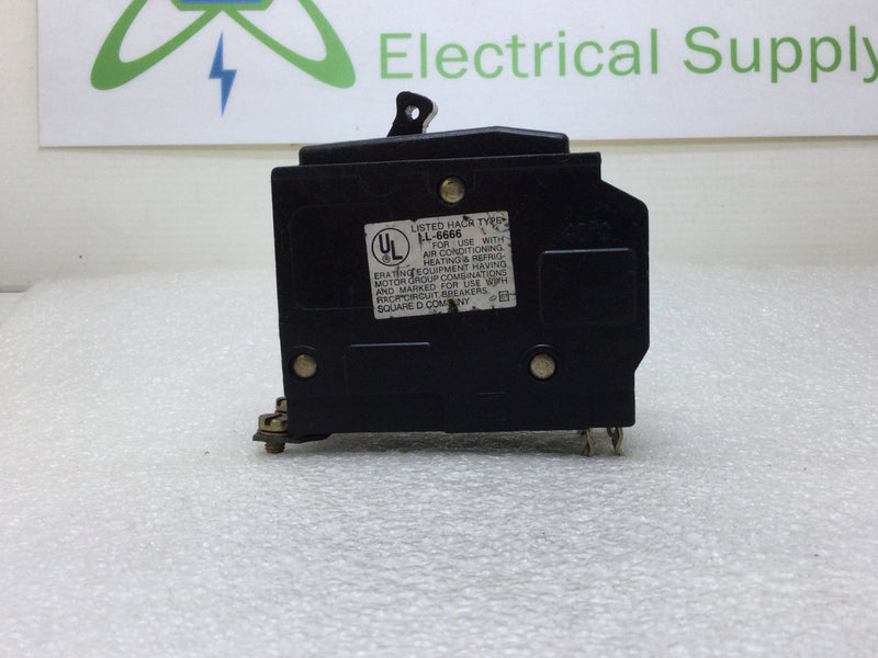 Square D QOB260 60 Amp 2 Pole 120/240VAC Type QOB Circuit Breaker - Black Face