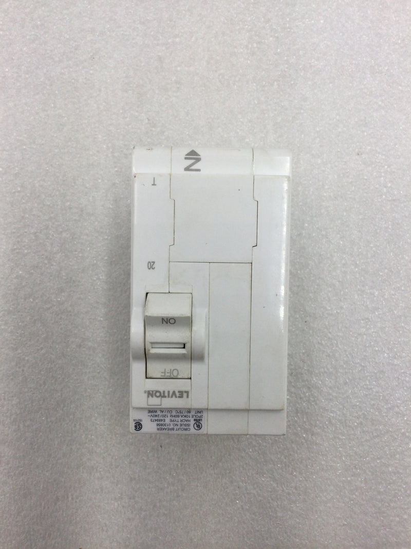 Leviton LB220-T 20 Amp 2 Pole 120/240v Circuit Breaker