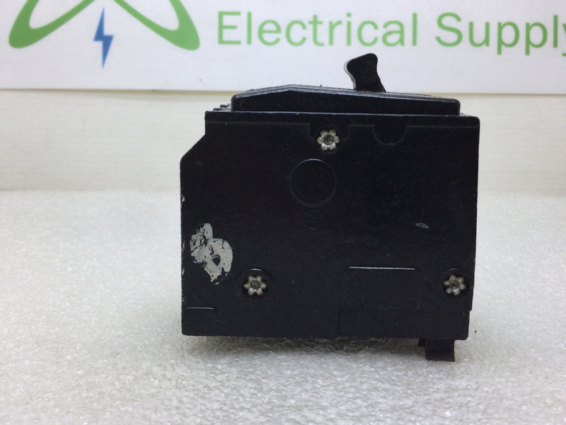 Square D QO340 40 Amp 3 Pole 240VAC HACR Type Circuit Breaker - Shaved Metal Foot