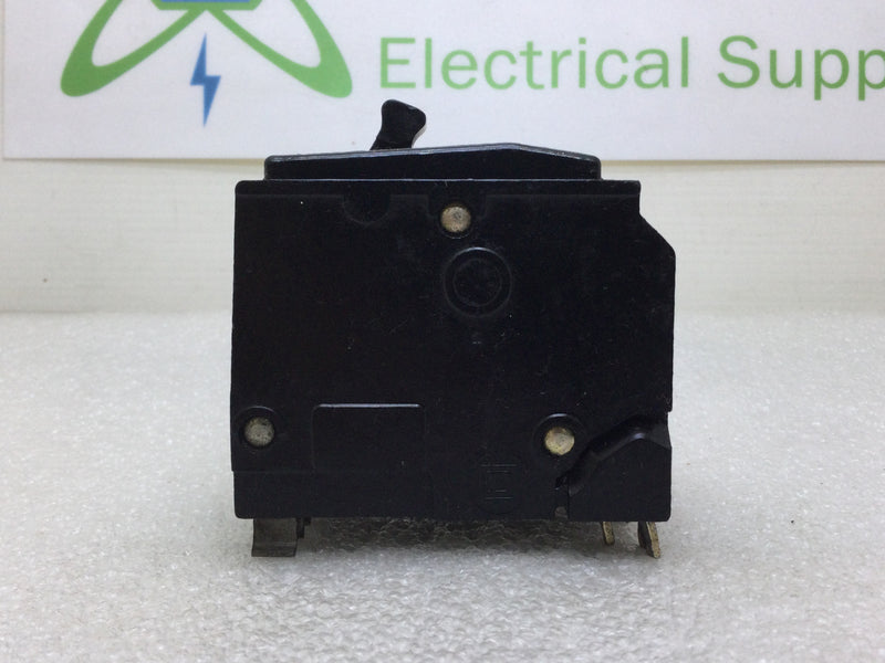 Square D QO340 40 Amp 3 Pole 240VAC HACR Type Circuit Breaker - Shaved Metal Foot