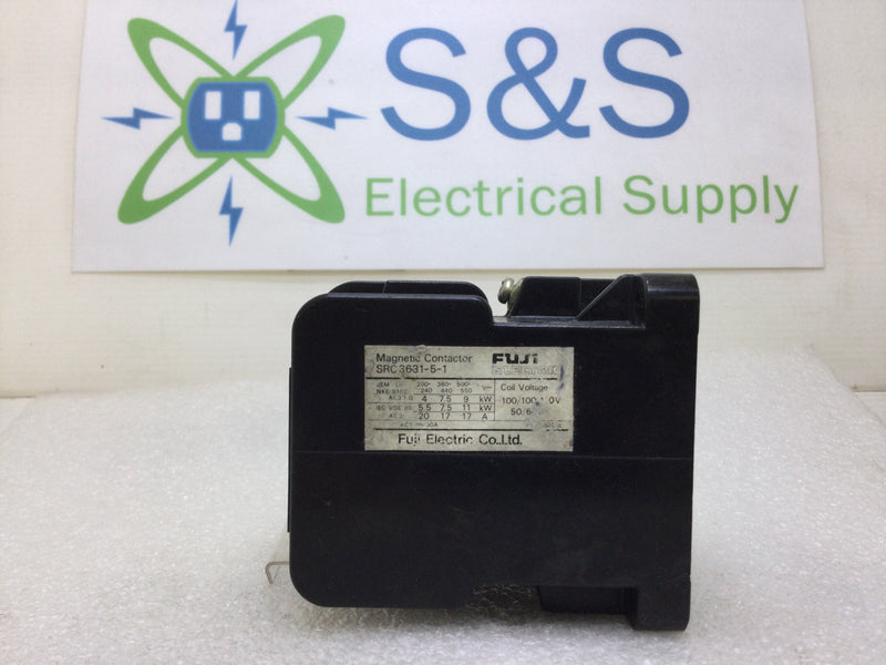 Fuji Electric SRC 3631-5-1 Magnetic Contactor 20 Amp 200-550 VAC 110 VAC Coil