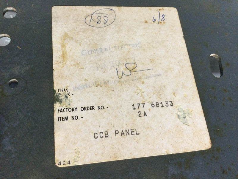 GE General Electric CCB Series Style 2 600 Amp 480Y/277V 3 PH 4 Wire - Panel Guts Only