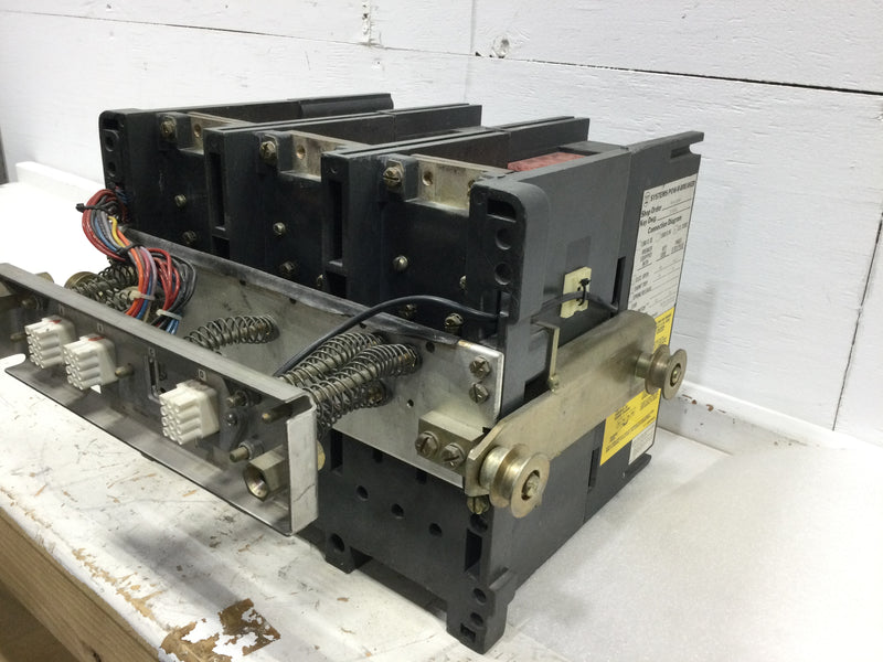 Westinghouse SPB100 800 Amp 3 Pole 600V Pow-R Breaker w/Shunt Trip 24VDC 8 Amp