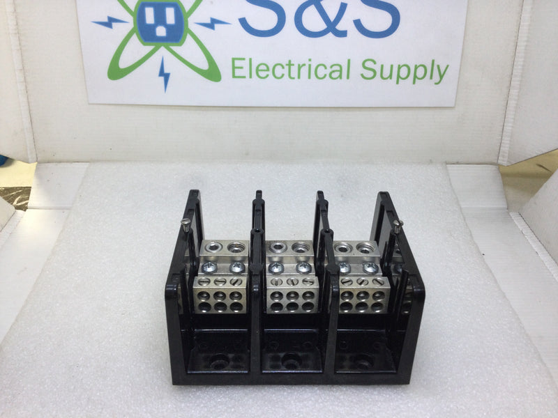 Square D 9080 LBA363206 350 Amp CU/270A AL 600 VAC 3 Pole 2 Main 6 Branch Terminals per Pole