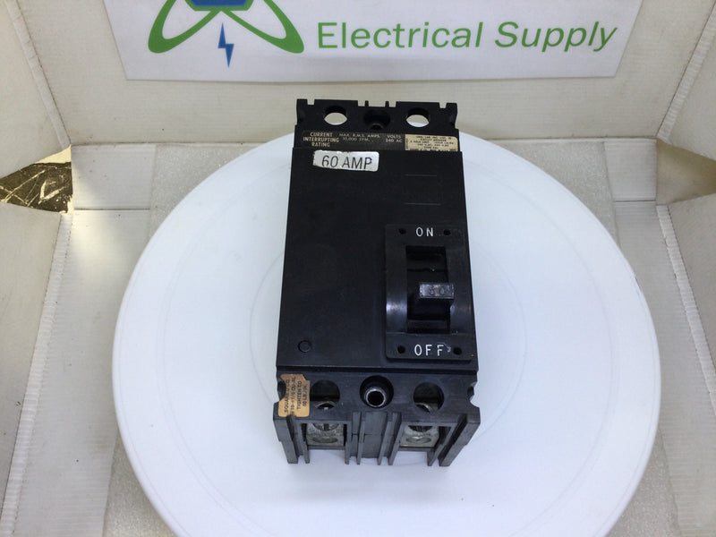 Square D FAL22060 60 Amp 2 Pole 240v Circuit Breaker FAL-22060