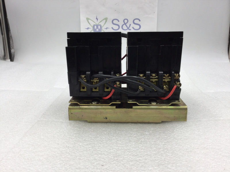 Square D 8736 SCO8S Series A Nema Size 1 Reversing Starter/Contactor 3 Pole 200-575 VAC 7.5 to 10 HP with 120 VAC Coil