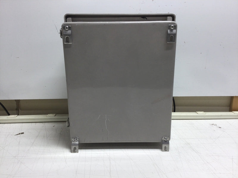 Altelix Q13276-01 14x12x8.5 Fiberglass Weatherproof NEMA Enclosure with Aluminum Mounting Plate and 100-240 VAC Outlet