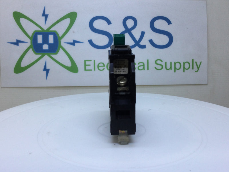 Square D QO115 15 Amp 1 Pole 120/240v Circuit Breaker - Green Handle