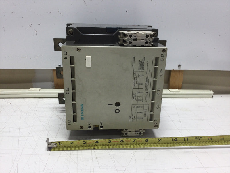 Siemens 3TF68 Nema Size 6 Contactor 3 Phase 630 Amp 220-660 VAC 400 HP with 240 VAC Coils