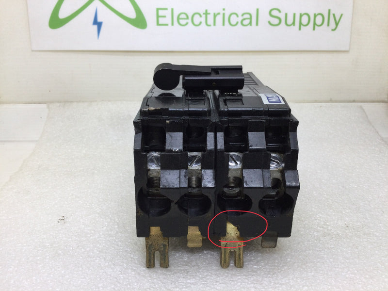 Square D Q1475 4-Pole 75 Amp 240V Plug In Circuit Breaker - Long Foot