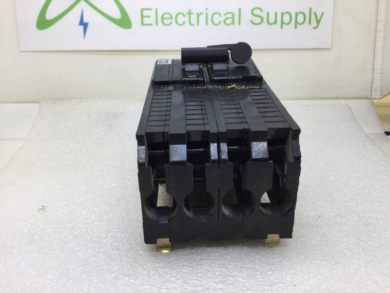 Square D Q1475 4-Pole 75 Amp 240V Plug In Circuit Breaker - Long Foot