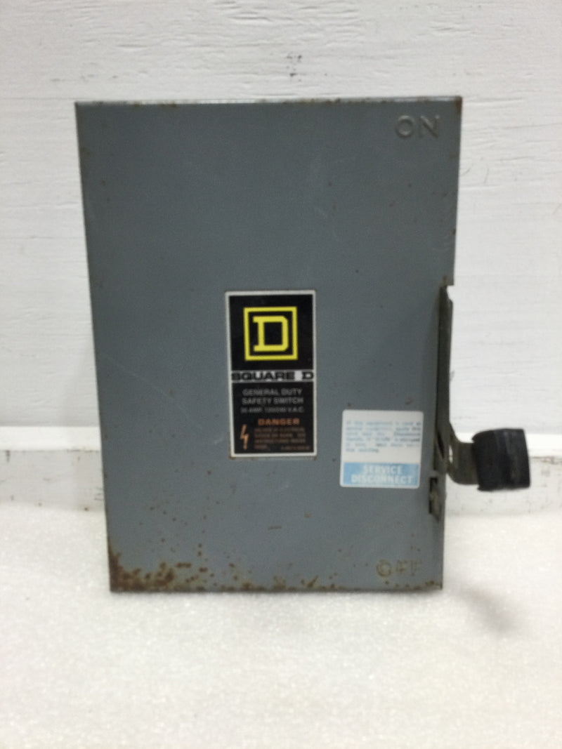 Square D D211N General Duty Safety Switch 30 AMP