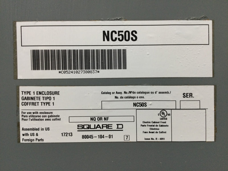 Square D NQ1239200097801800001 250 amp, 208/120V, 3 PH, 4 Wire 42 Space Main Breaker Panel