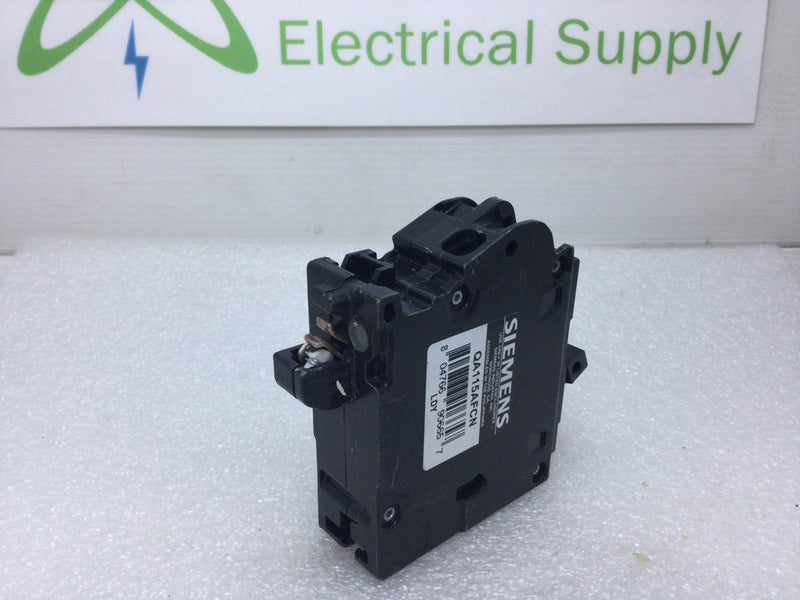 Siemens QA115AFCN 15 Amp CAFCI Type QAF2N Arc Fault Circuit Breaker