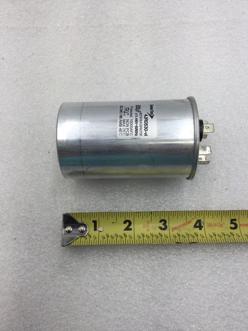 DiversiTech 4JR0530-VI Dual Motor Run Capacitor 5/30 uF +/- 5% 440 VAC 50/60 Hz