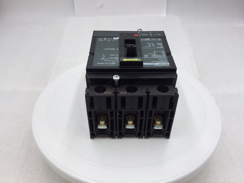 Square D HDP36060 60 Amp 3 Pole PowerPact Circuit Breaker