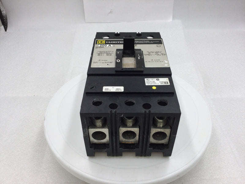 Square D KIP36200 200 Amp 3 Pole I-Limiter Circuit Breaker