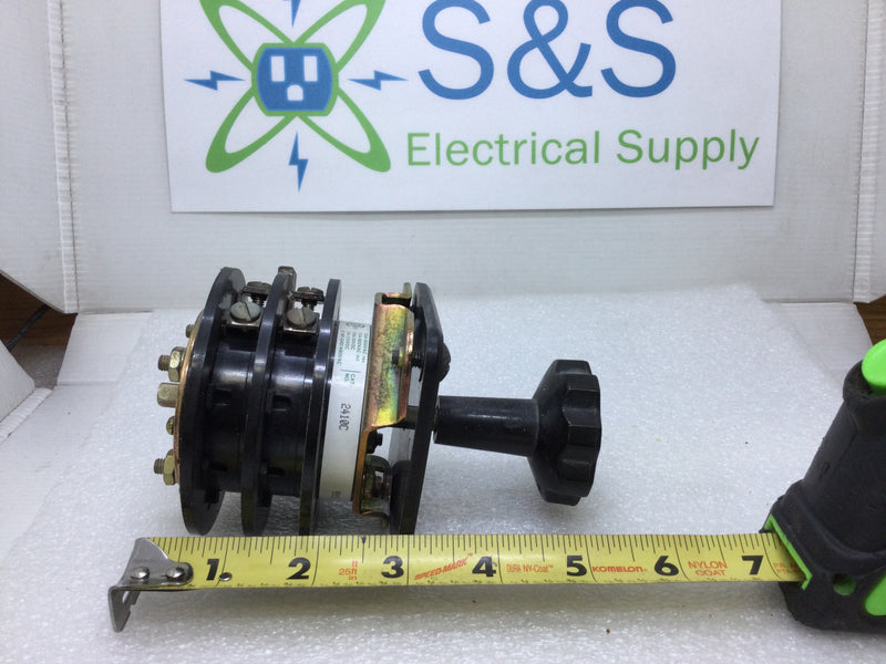 ElectroSwitch 2410C Ammeter Rotary Switch Series 24 3-Position Switch