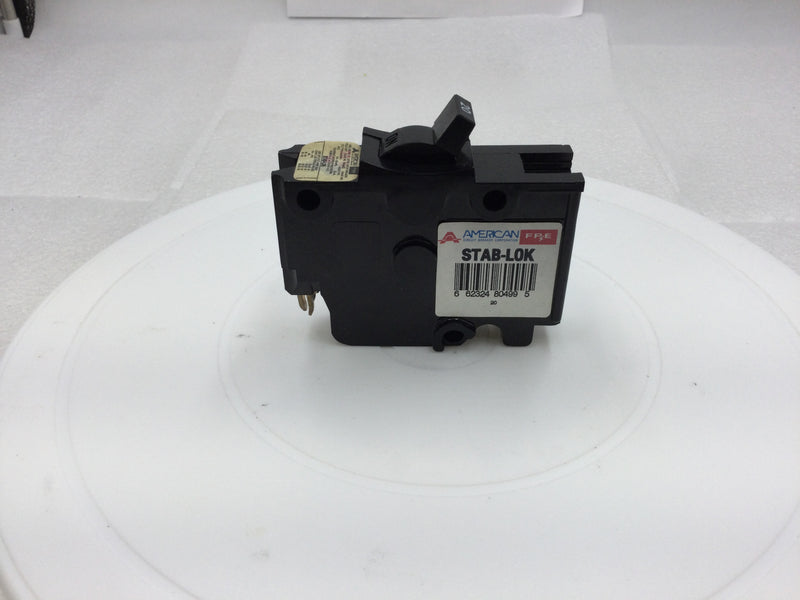 FPE Federal Pacific F-20 20 Amp 1 Pole 120/240v Thick Series Stab-Lok Circuit Breaker