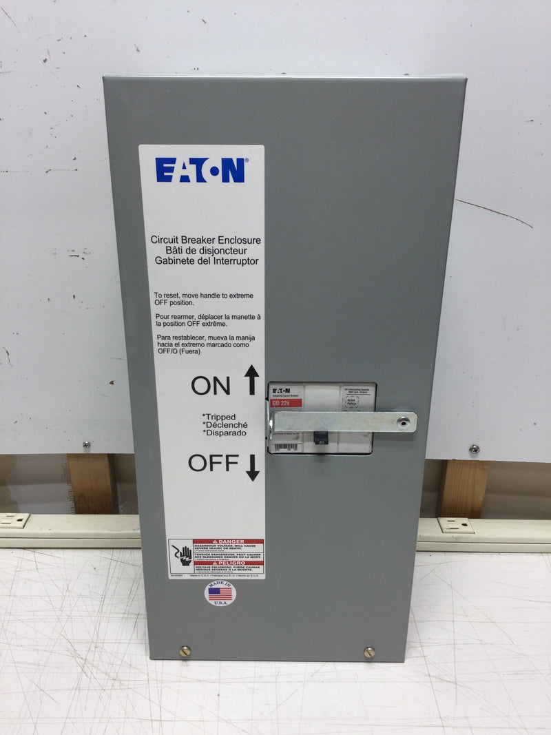 Eaton SGDN100 Indoor Surface Mounted Nema 1 Breaker Enclosure with GD Series 80 Amp Breaker with Shunt Trip (SGD3080S1)