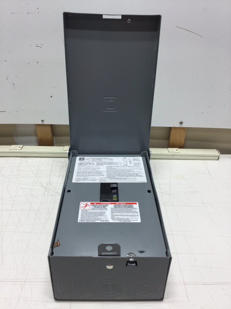 Square D QO2100NRB 100 Amp 120/240 VAC 1 Phase Circuit Breaker Enclosure with 100 Amp 2 Pole Breaker