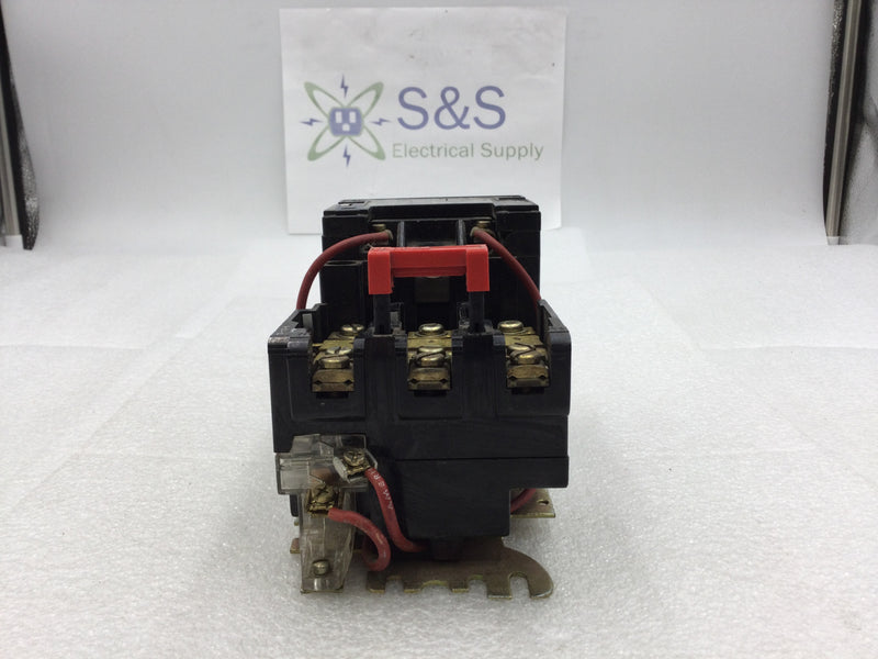 Square D 8536SBG2 Nema Size 0 Series A 3 Phase 200/230 VAC Contactor with 240 VAC Coil (8536SBG-2)